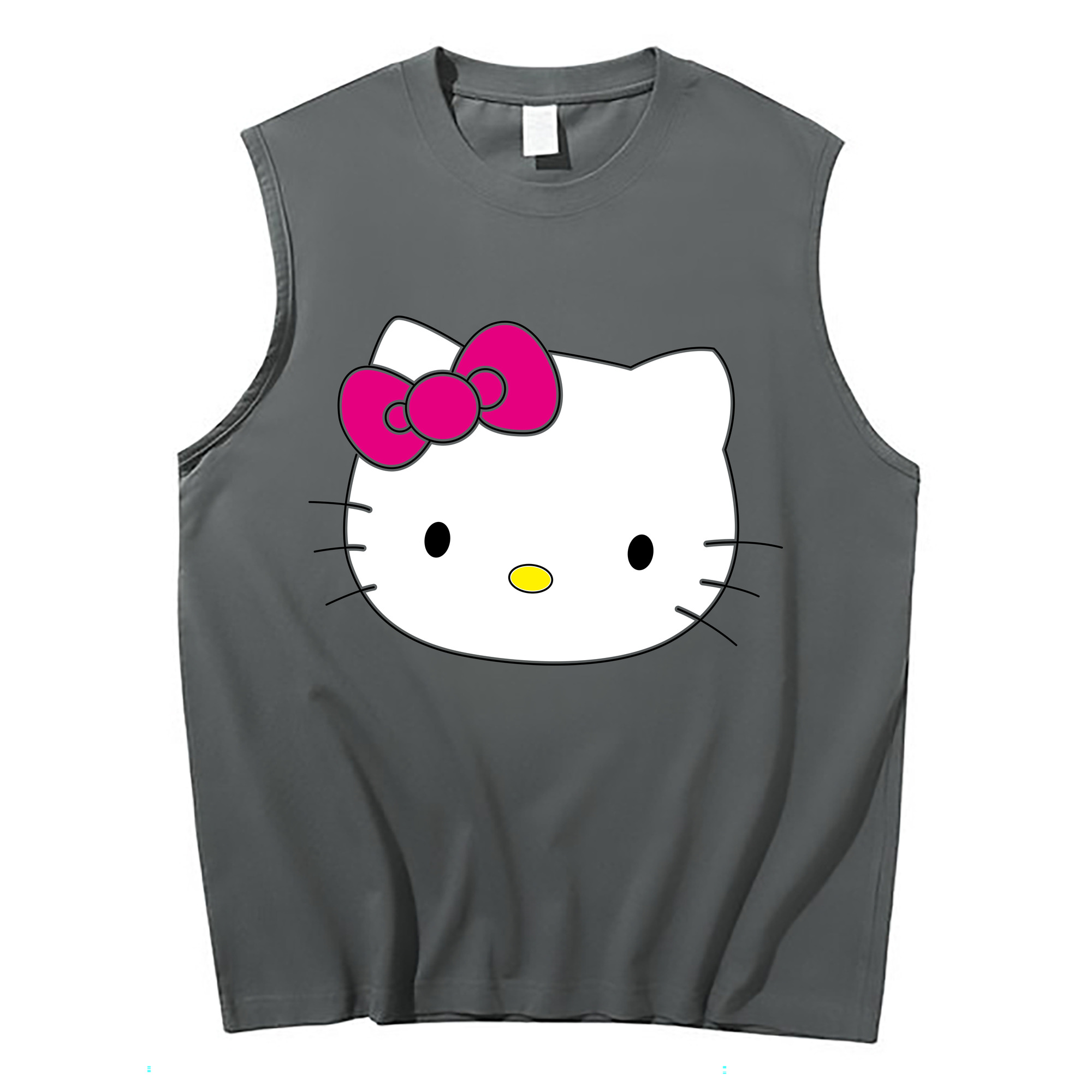 （画像用） Hello Kitty ハローキティ コットン100％タンクトップ（フロントプリント）